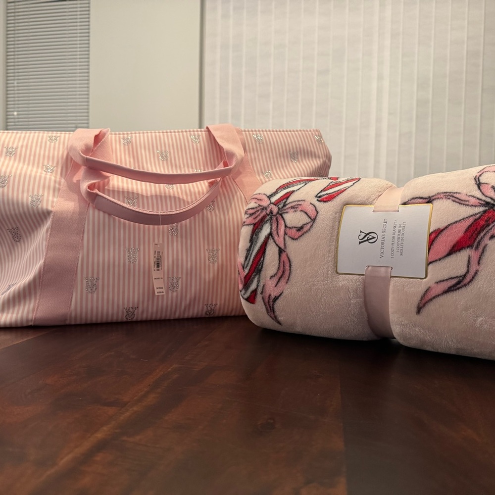 Victoria's Secret Pink Striped Tote